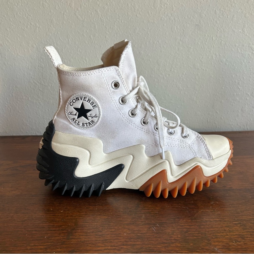 Converse Run Star Motion White Gum Honey  Sneaker Hi Top Athletic Sz 7 171546C